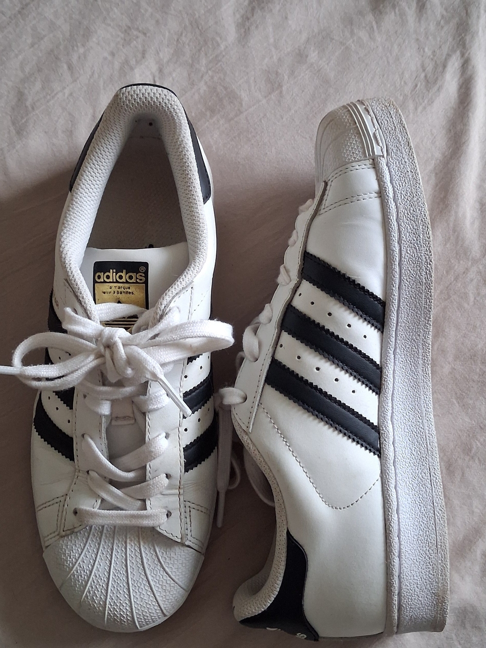 adidas White and Black Low-Top Sneakers
